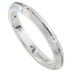 Tiffany & Co. 18K White Gold Diamond Band Ring