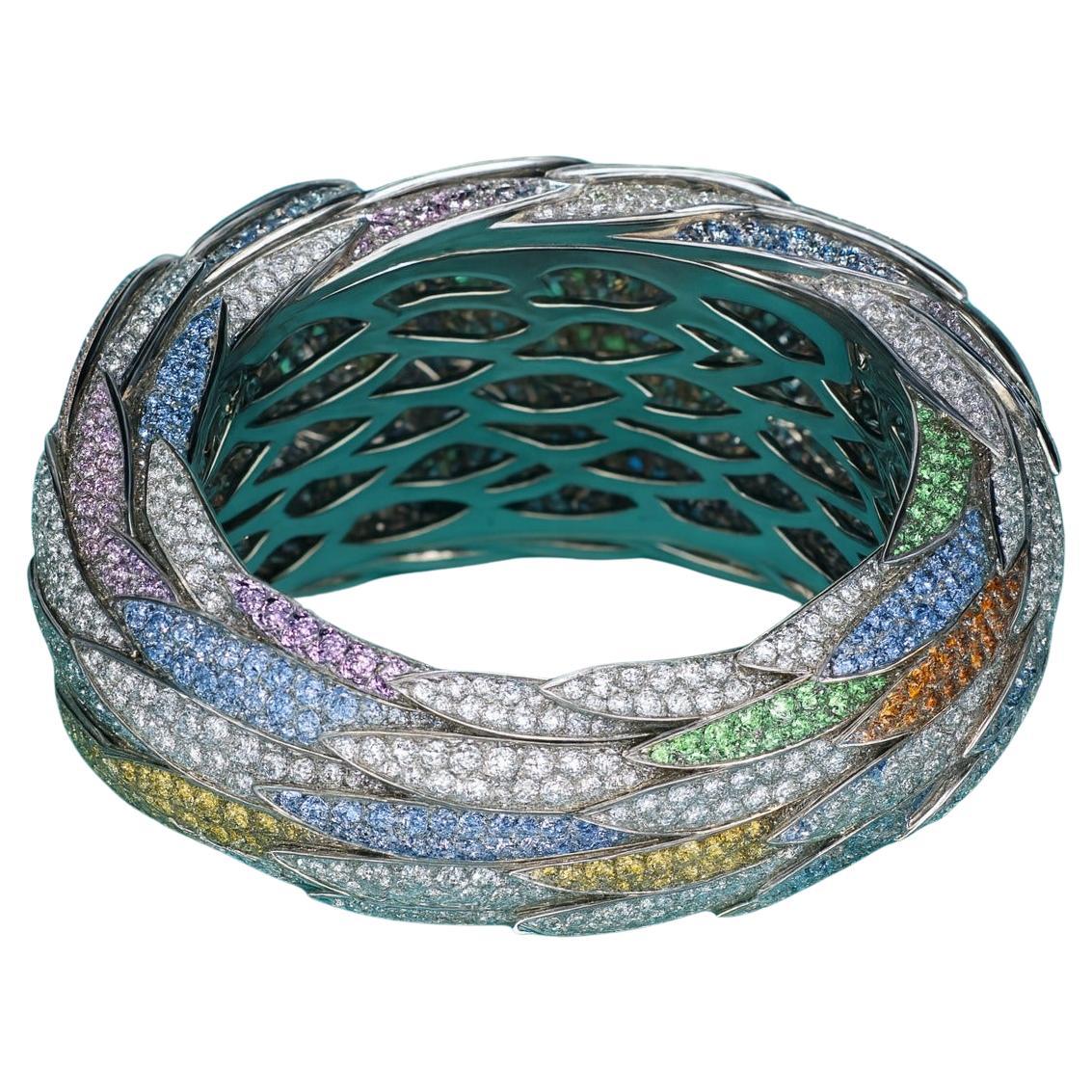 Tiffany & Co. 18k Weißgold Gefiederter Mantel Diamant, Granat & Saphir Manschettenarmband

Hinweis: Aufgrund des hohen Wertes ist die Zahlung nur per Banküberweisung möglich. Bitte kontaktieren Sie uns für Anweisungen.

Wichtiger Hinweis: Das