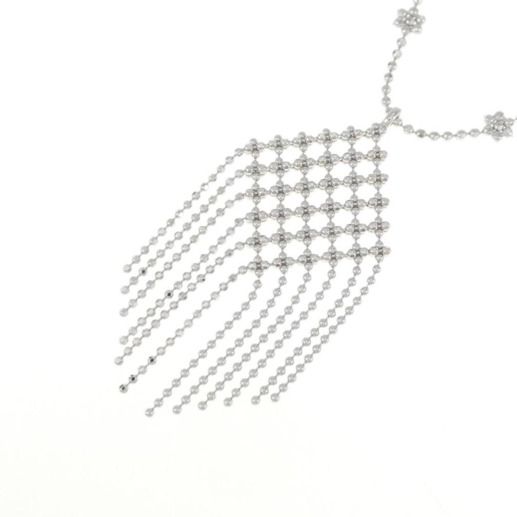 TIFFANY & Co. 18K White Gold Fringe Pendant Necklace In Excellent Condition For Sale In Los Angeles, CA