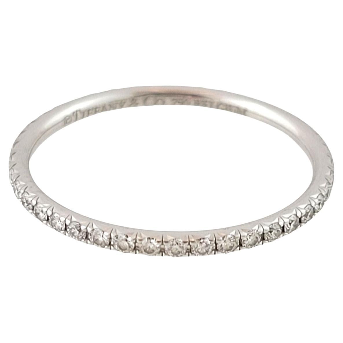 Tiffany and Co. 18k White Gold Metro Diamond Eternity Band For Sale at  1stDibs