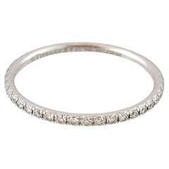 Tiffany & Co. Bracelet d'éternité Metro en or blanc 18 carats avec diamants, taille 5,5
