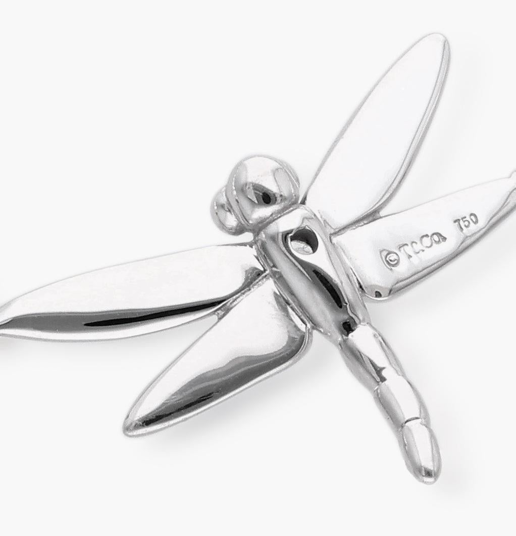 Bracciale Dragonfly con perle e diamanti in oro bianco 18 carati TIFFANY & Co. in vendita 1