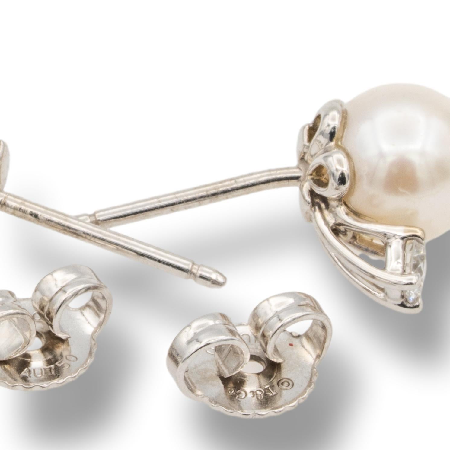 pearl and diamond earrings tiffany