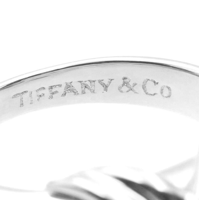 TIFFANY & Co. 18K White Gold Signature X Ring 6 For Sale 1