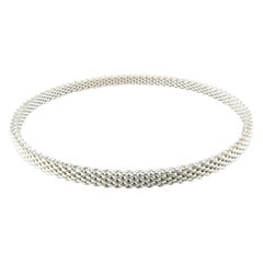 Tiffany & Co. Bracelet jonc en maille Somerset en or blanc 18 carats