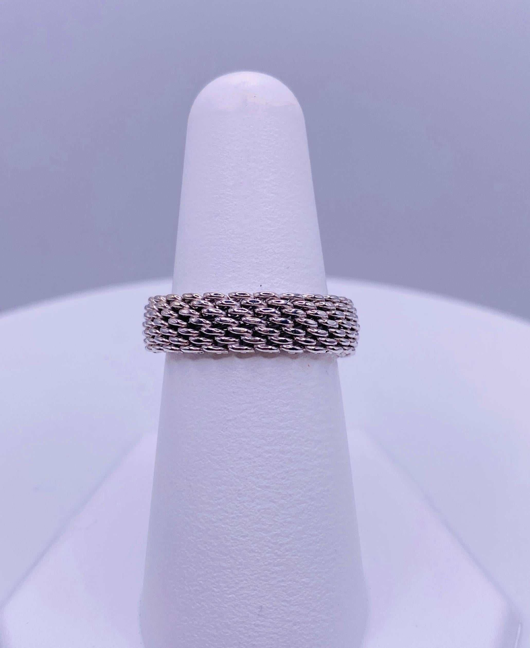 tiffany and co mesh ring