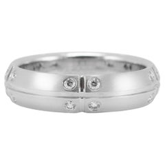 Tiffany & Co. 18 Karat Weißgold Streamerica Diamantring mit Diamanten