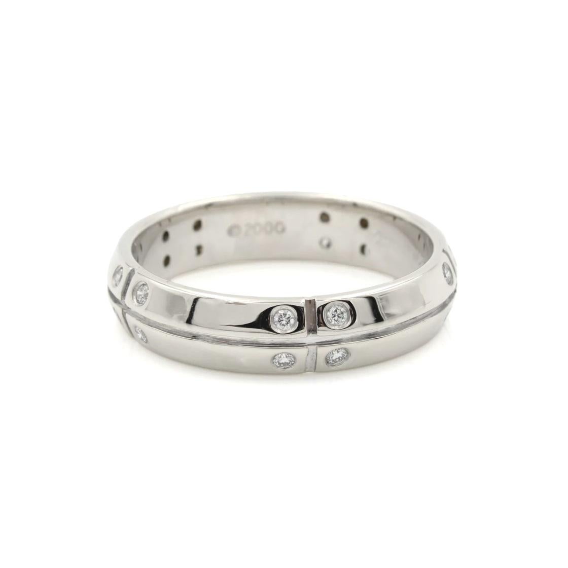 TIFFANY & Co. 18K White Gold Streamerica Diamond Ring 9.5 For Sale 1