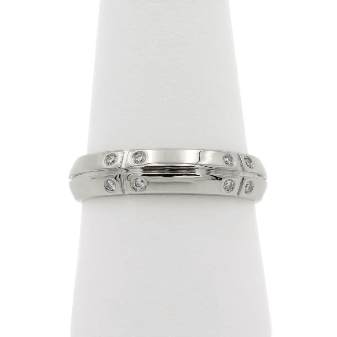 TIFFANY & Co. 18K White Gold Streamerica Diamond Ring 9.5 For Sale 2