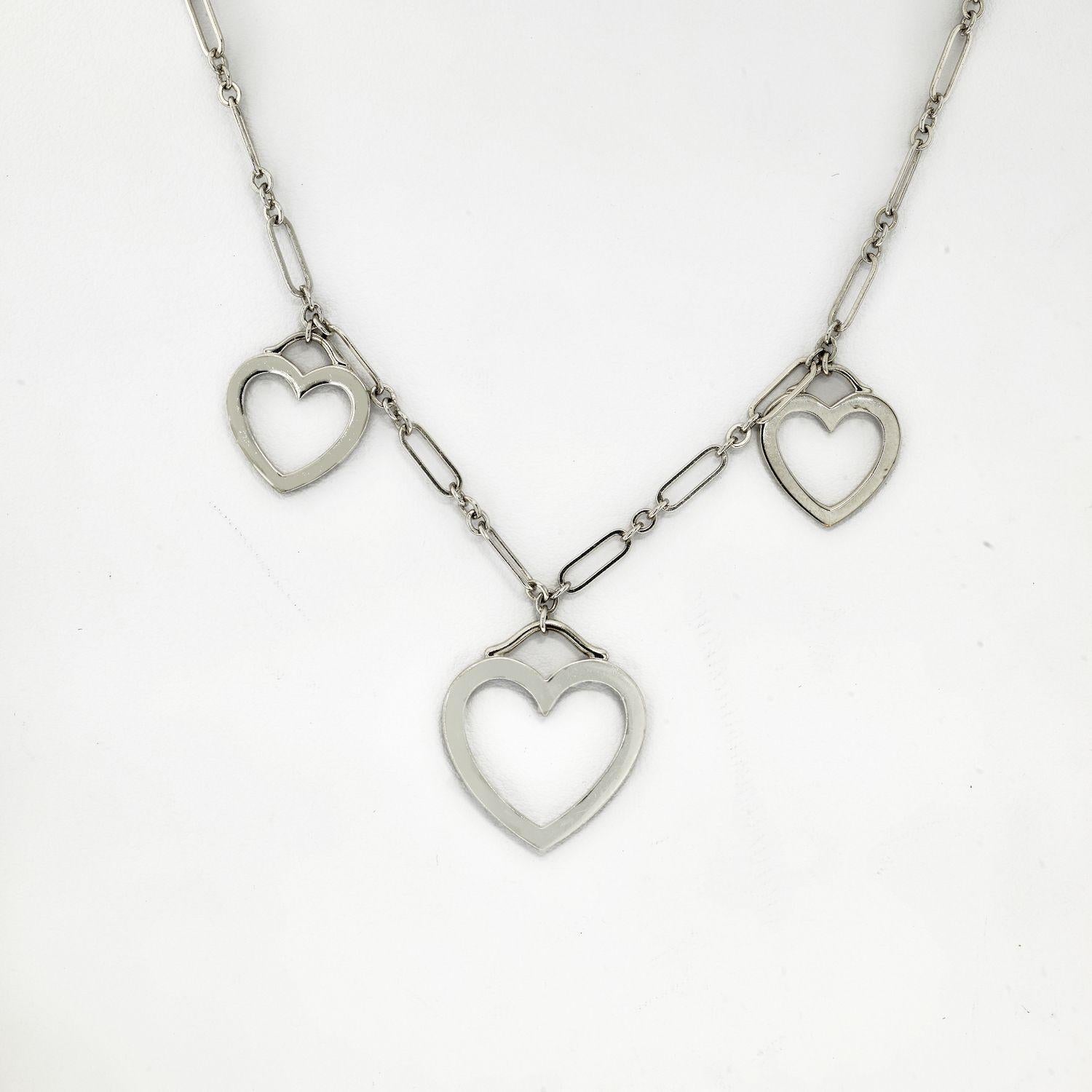 Solid Stainless Steel Dangle Heart 18 1in Extension Pendant