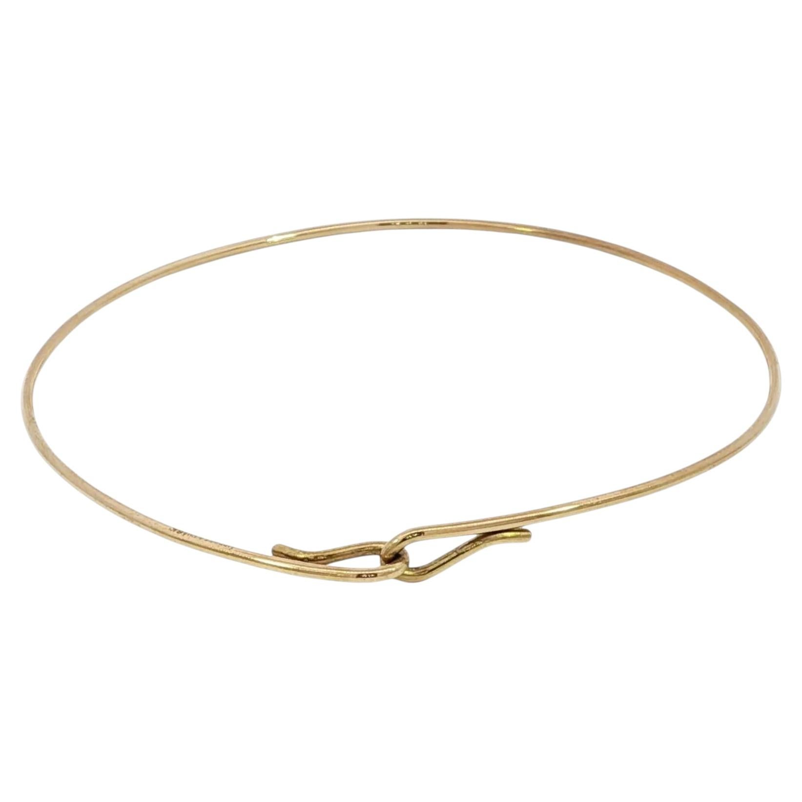Vintage 1990s Tiffany and Co. Multistrand Gold Wire Bracelet at