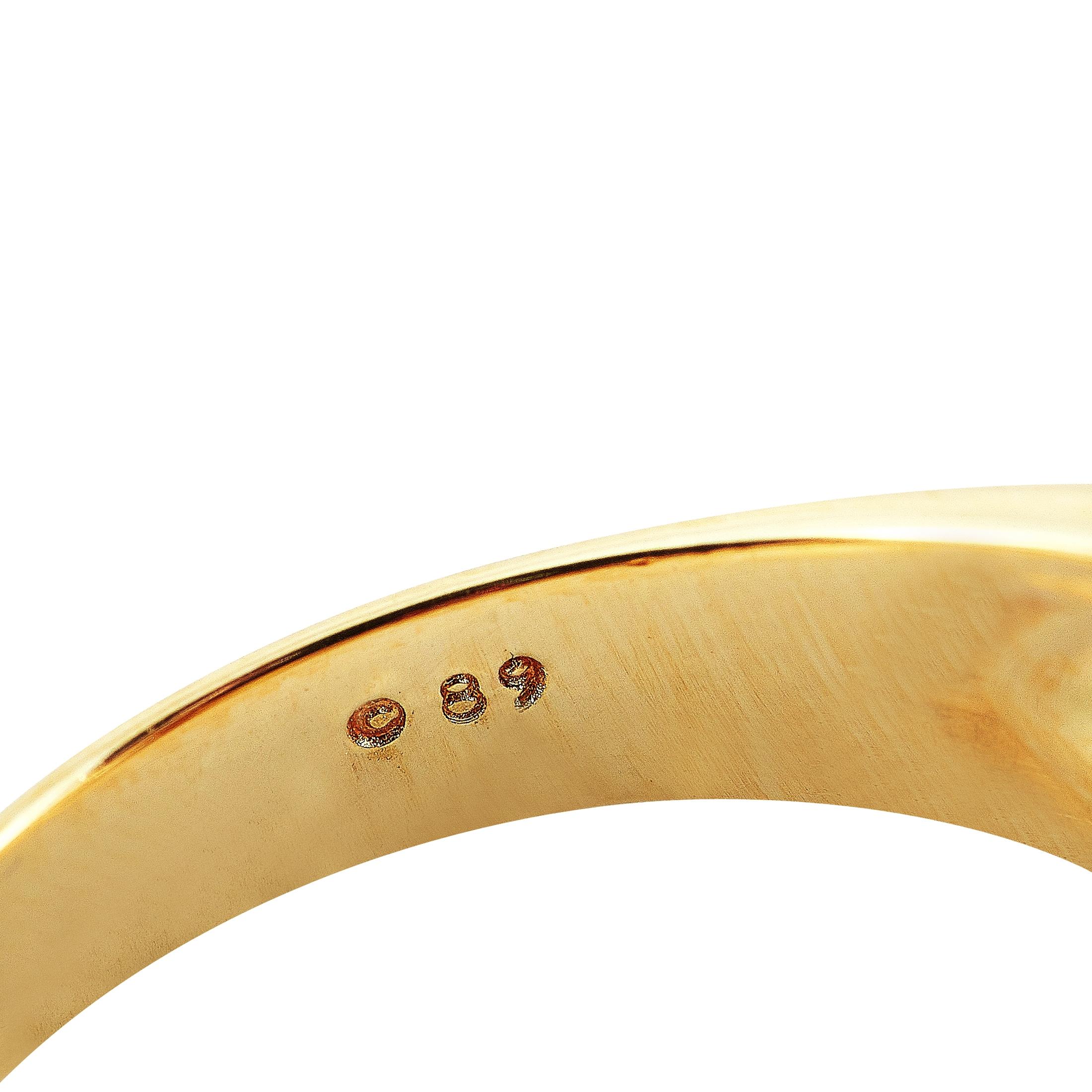 Tiffany & Co. 18 Karat Yellow and White Gold 0.70 Carat Diamond Ring 2
