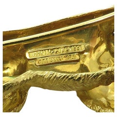 Tiffany & Co.  18k Emerald Diamond Yellow Brooch