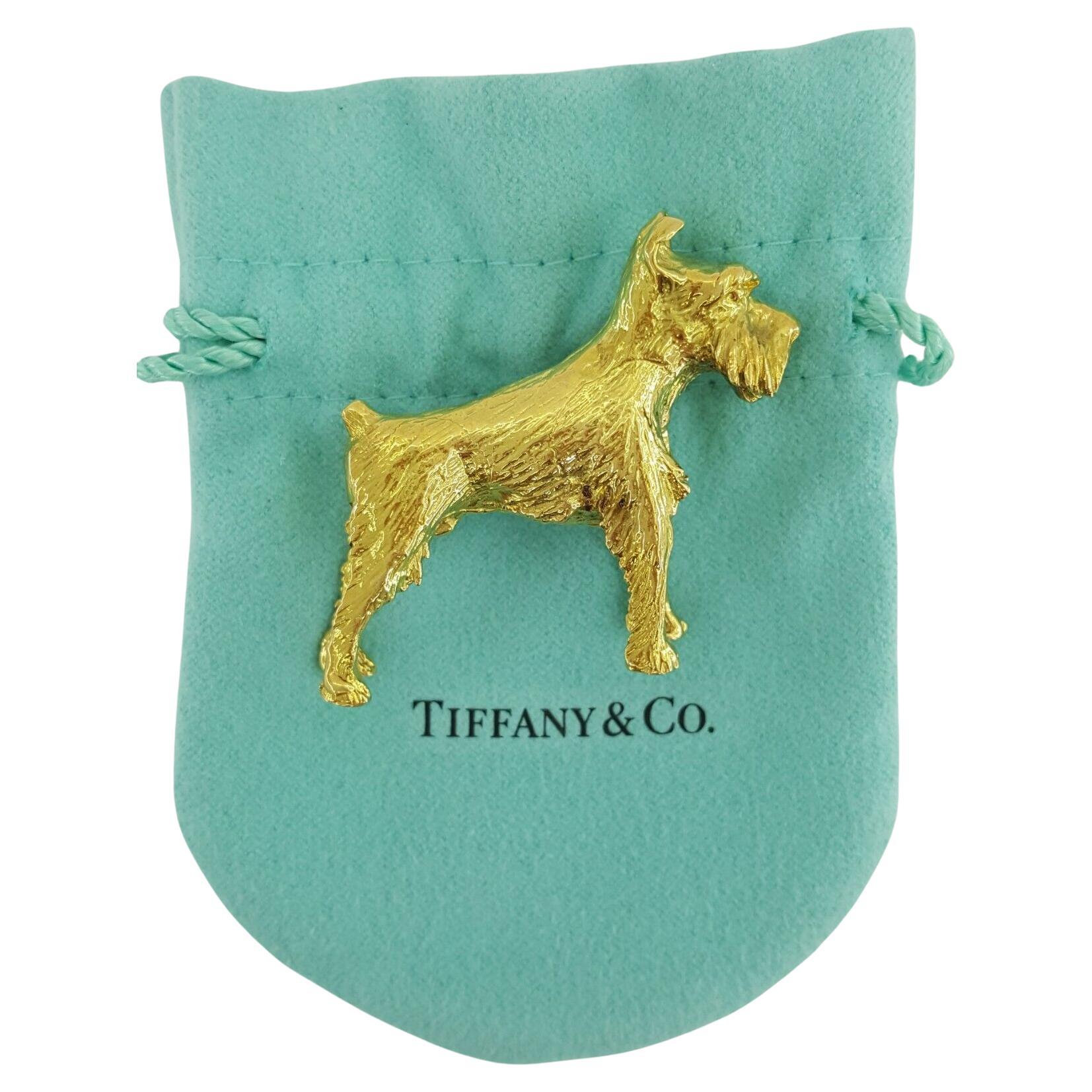 Tiffany & Co. Broche jaune 18 carats en vente