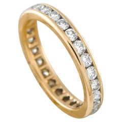 Tiffany & Co. 18K Yellow Gold 1.04ct Diamond Eternity Band Ring TI19-062226
