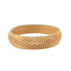 Pulsera brazalete de malla Somerset de 15 filas de eslabones en oro amarillo de 18 quilates Tiffany & Co.