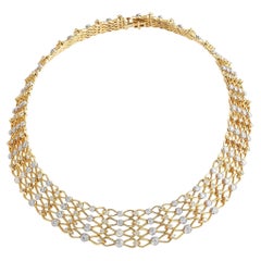 Tiffany & Co. 18K Yellow Gold 16.50 Ct Diamond Collar Necklace
