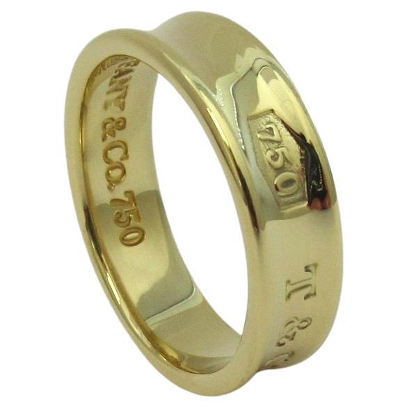 TIFFANY & Co. 18K Yellow Gold 1837 Ring 8