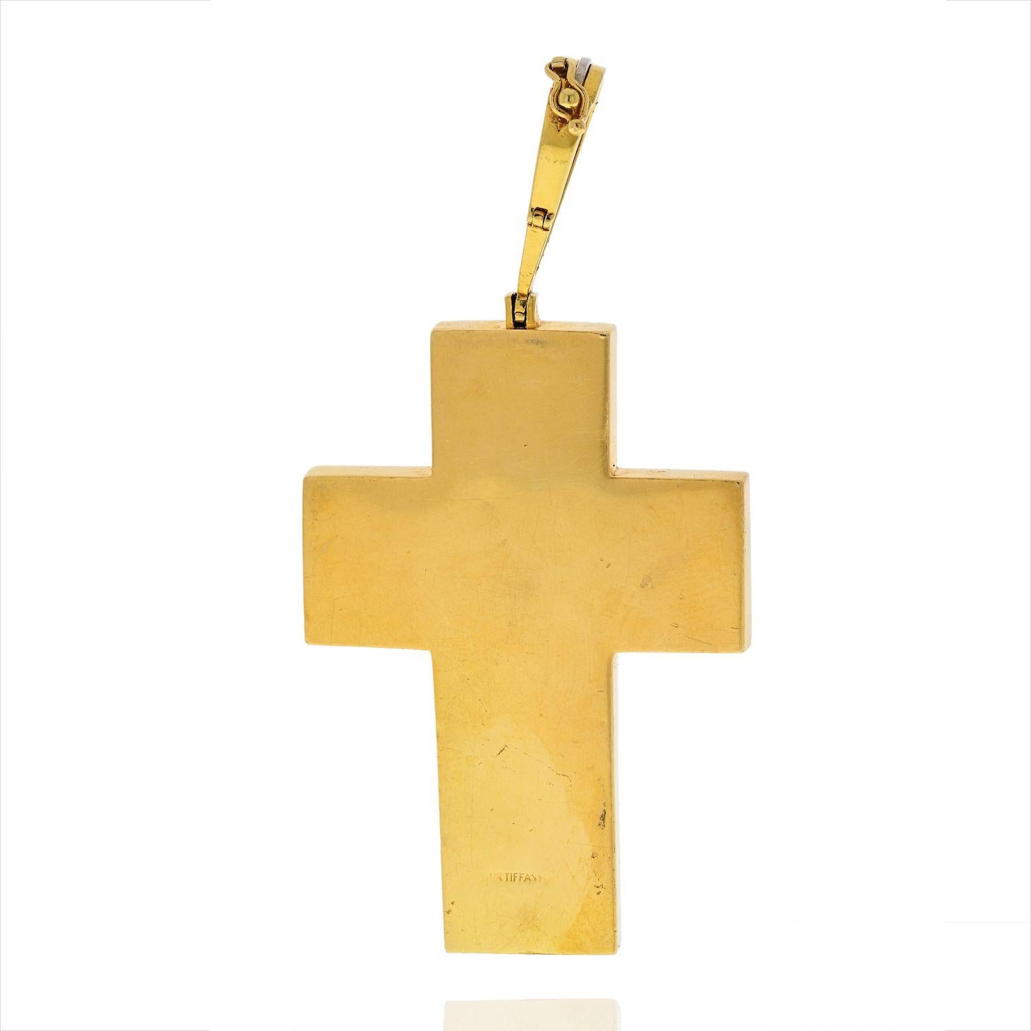 side cross necklace