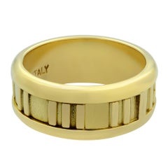 Tiffany & Co. 18 Karat Yellow Gold 1995 Atlas Collection Ring