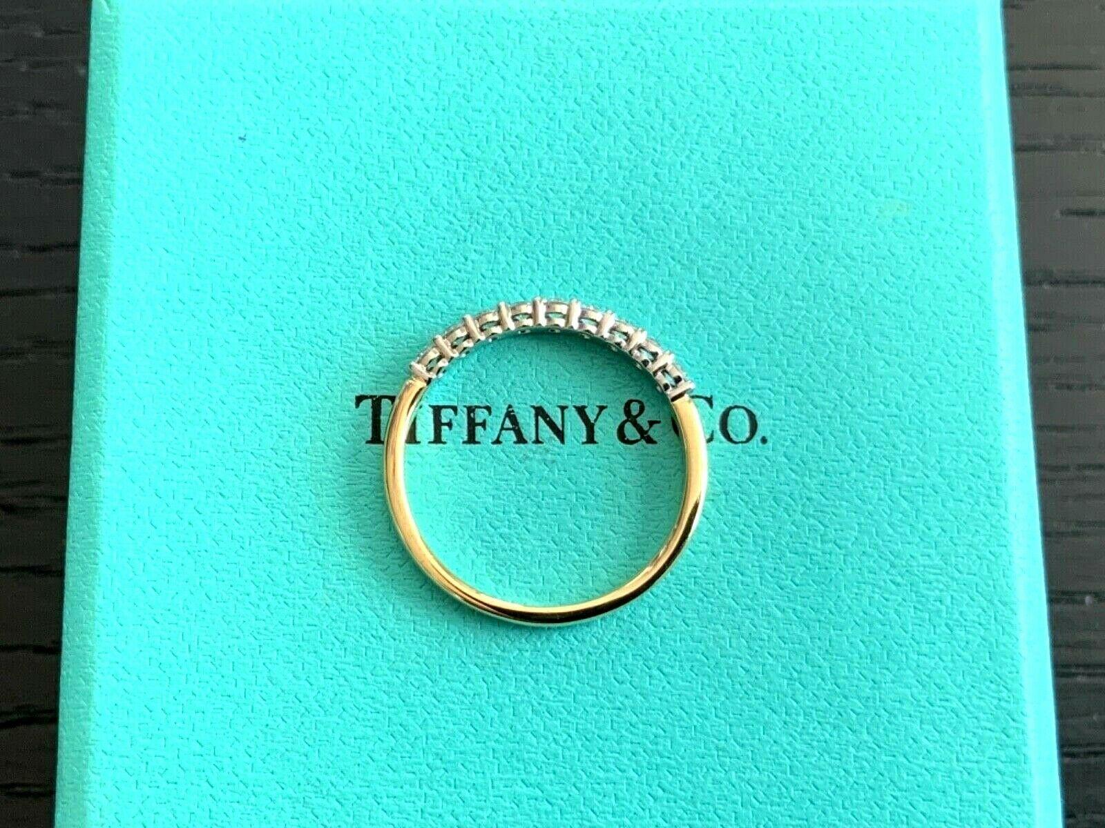 Tiffany & Co. 18 Karat Yellow Gold Embrace Diamond Eternity Ring .23 Carat G VS1 3