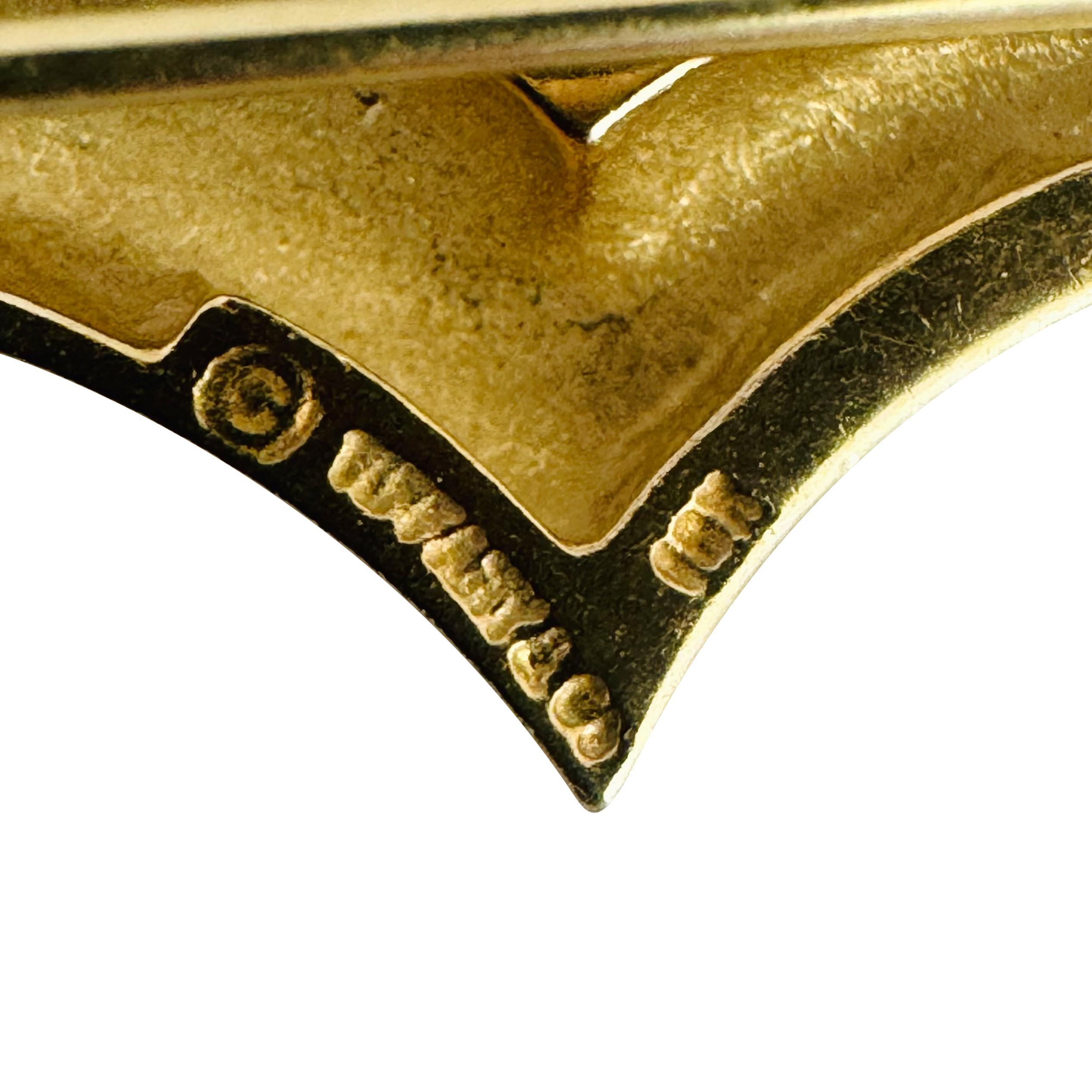 Tiffany & Co. 18k Yellow Gold 3.1g Vintage Small Seagull Pin Brooch 1