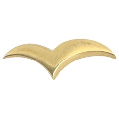 Tiffany & Co. 18k Yellow Gold 3.1g Vintage Small Seagull Pin Brooch