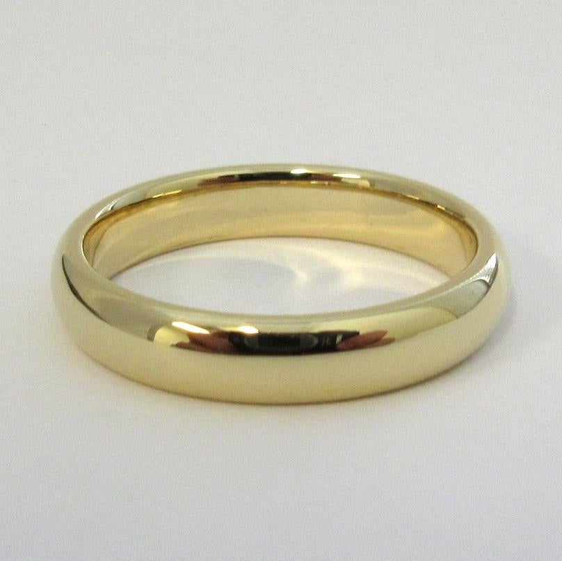 Tiffany & Co. 18k Yellow Gold Comfort Fit Wedding Band Ring For Sale 1