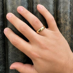 Tiffany & Co. 18k Yellow Gold 5.85mm Wide Classic Men's Wedding Band Ring Sz11