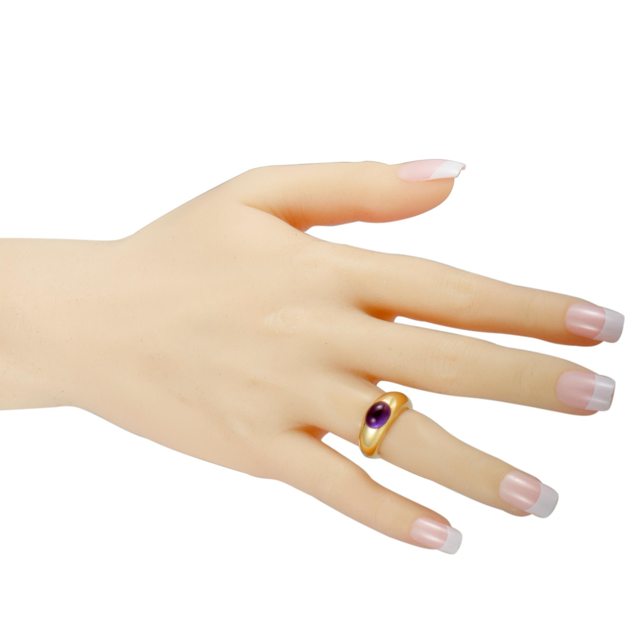 Women's Tiffany & Co. 18 Karat Yellow Gold Amethyst Band Ring