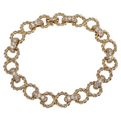 Pulsera «Infinity» de Tiffany & Co. en oro amarillo de 18 quilates con un diamante de 2 quilates