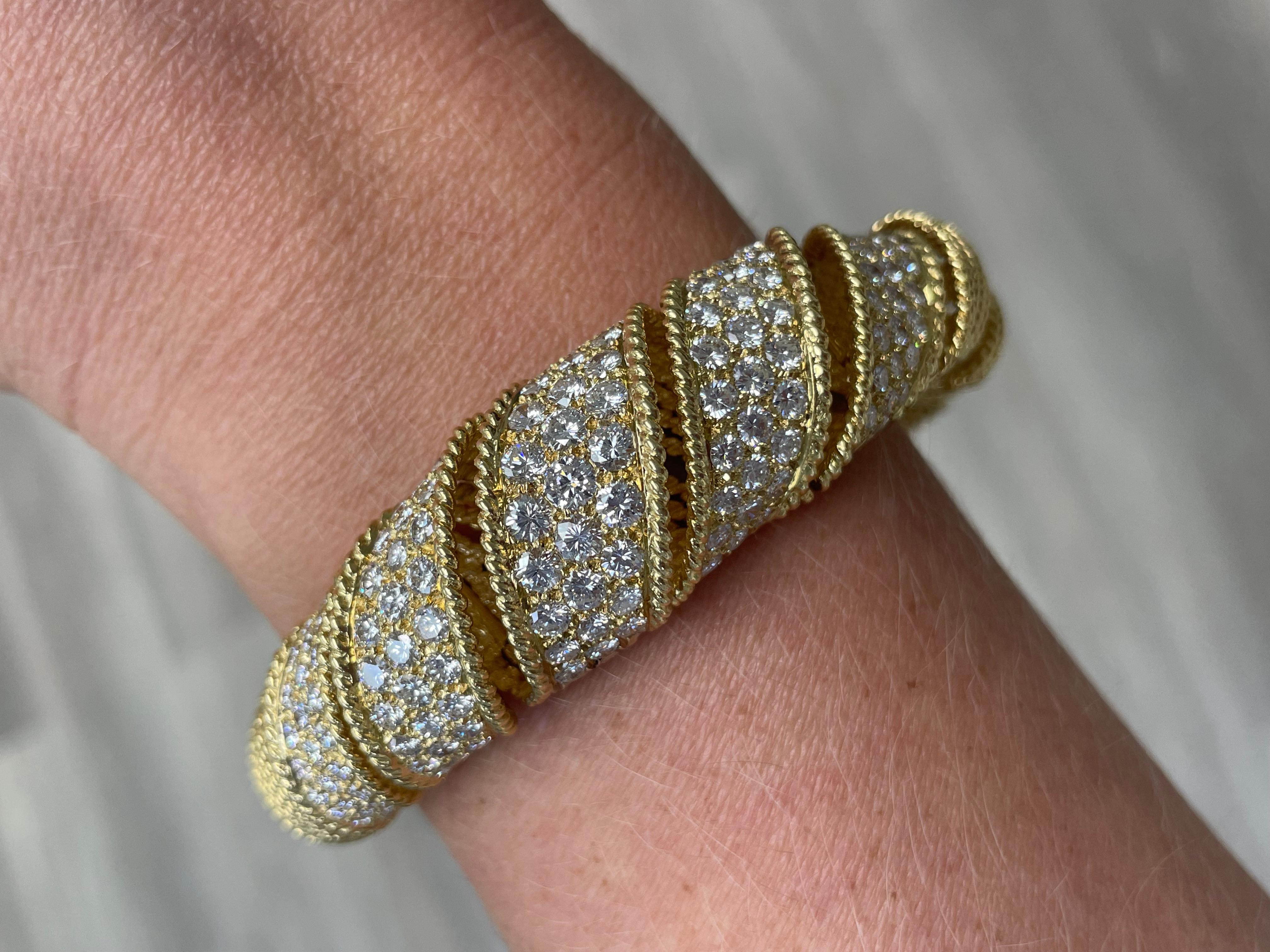Women's Tiffany & Co., 18K Yellow Gold and Diamond Bracelet