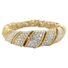 Tiffany & Co., 18K Yellow Gold and Diamond Bracelet
