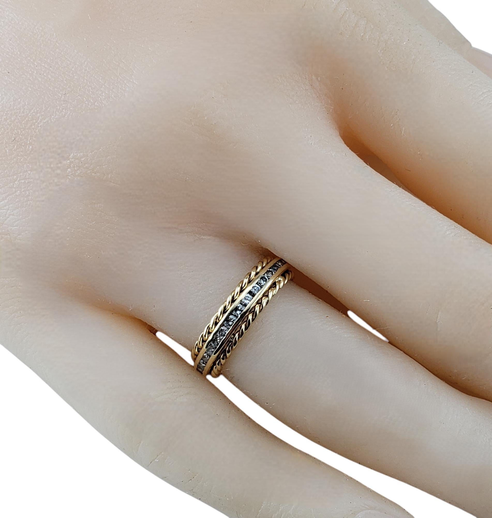 Tiffany & Co., bague jonc en or jaune 18 carats et diamants, taille 5,25 n° 20016 Pour femmes en vente