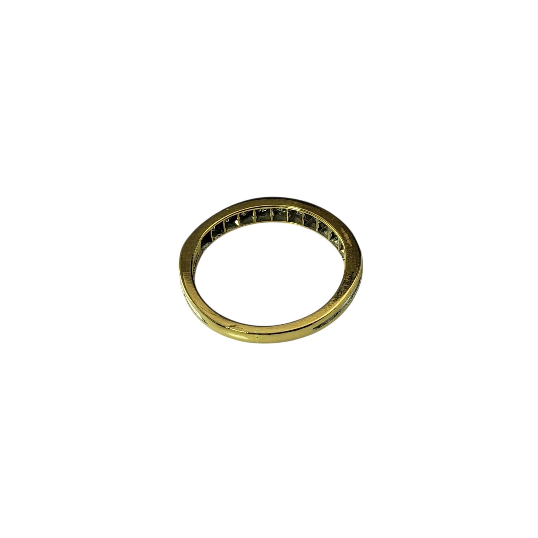 Women's Tiffany & Co. 18K Yellow Gold and Diamond Wedding Band Ring Size 5.5 #22778 For Sale