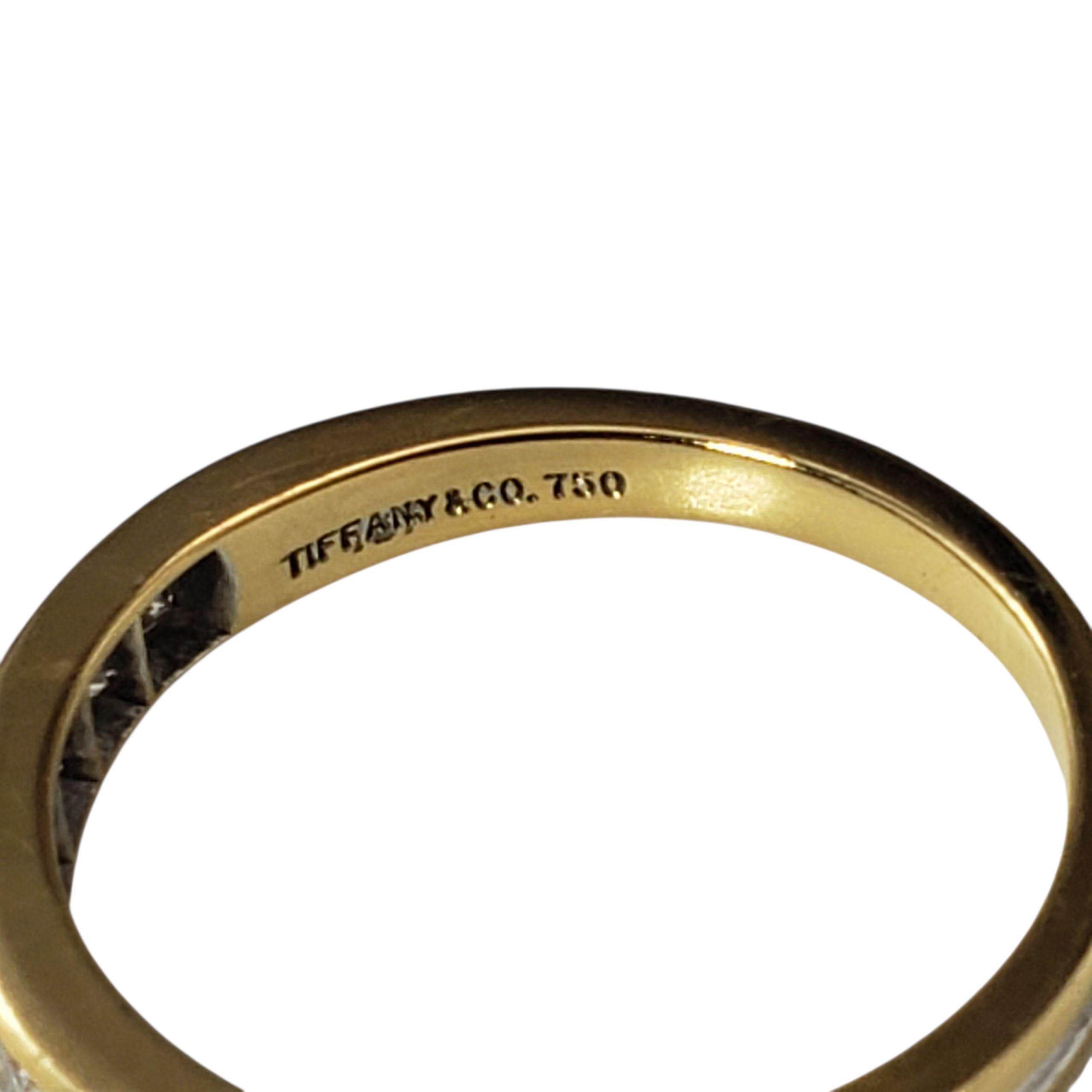 Tiffany & Co. 18K Yellow Gold and Diamond Wedding Band Ring Size 5.5 #22778 For Sale 1