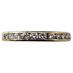 Tiffany & Co. 18K Gelbgold und Diamant Ehering Größe 5,5 #24529