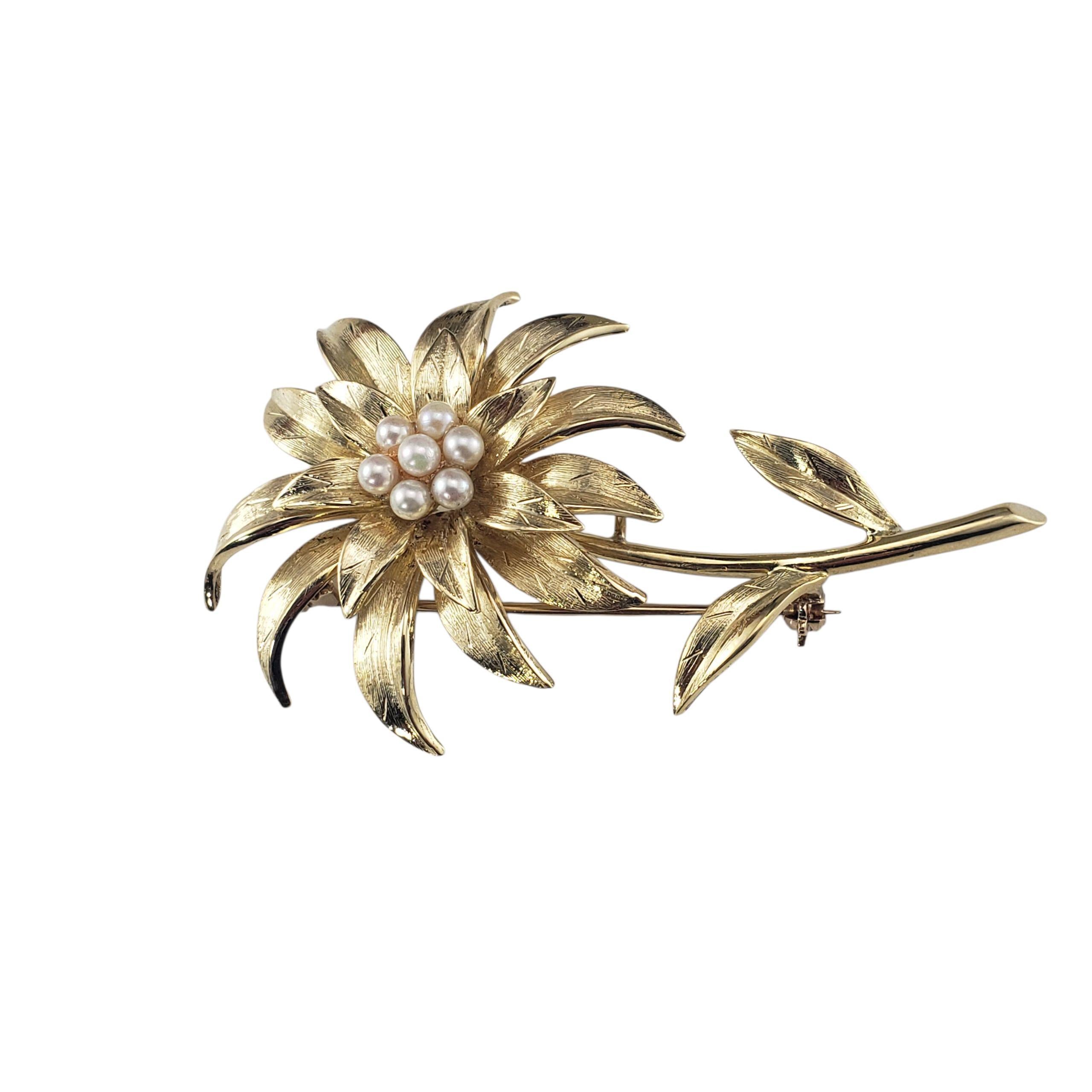 Taille ronde Broche/épingle en or jaune 18K et perles de Tiffany & Co. #22948 en vente