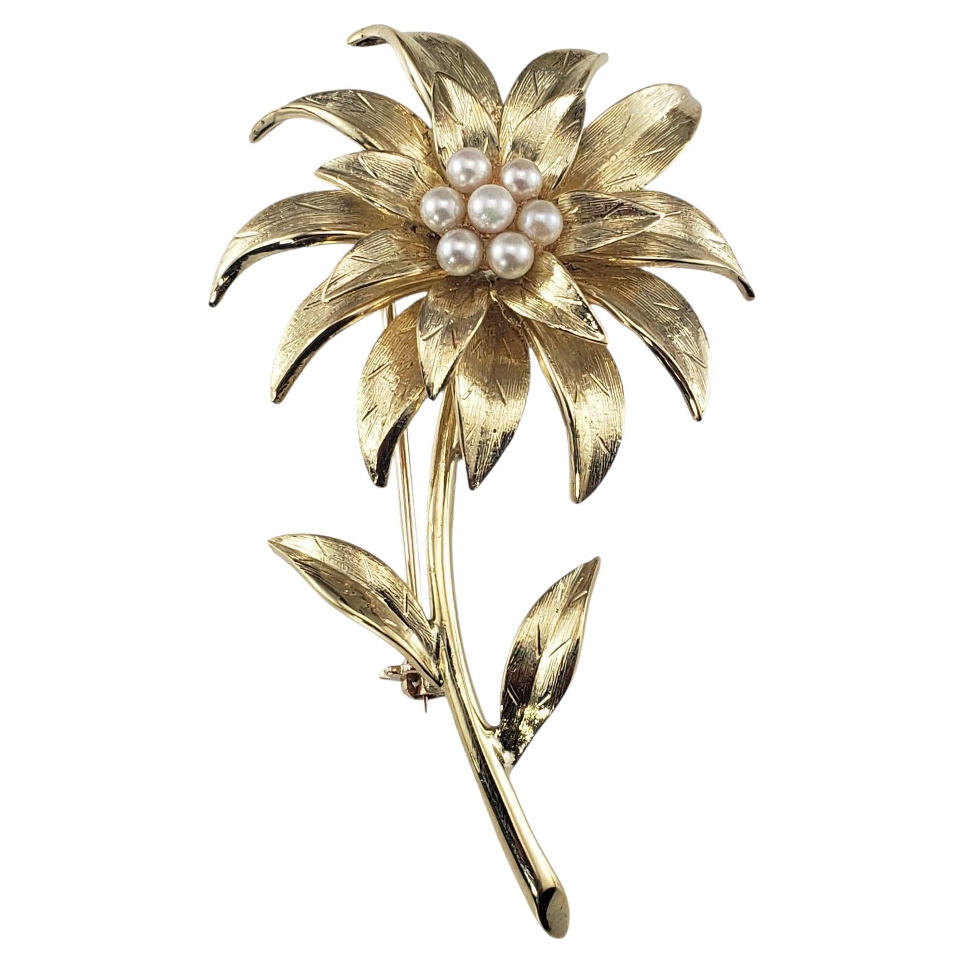 Broche/épingle en or jaune 18K et perles de Tiffany & Co. #22948