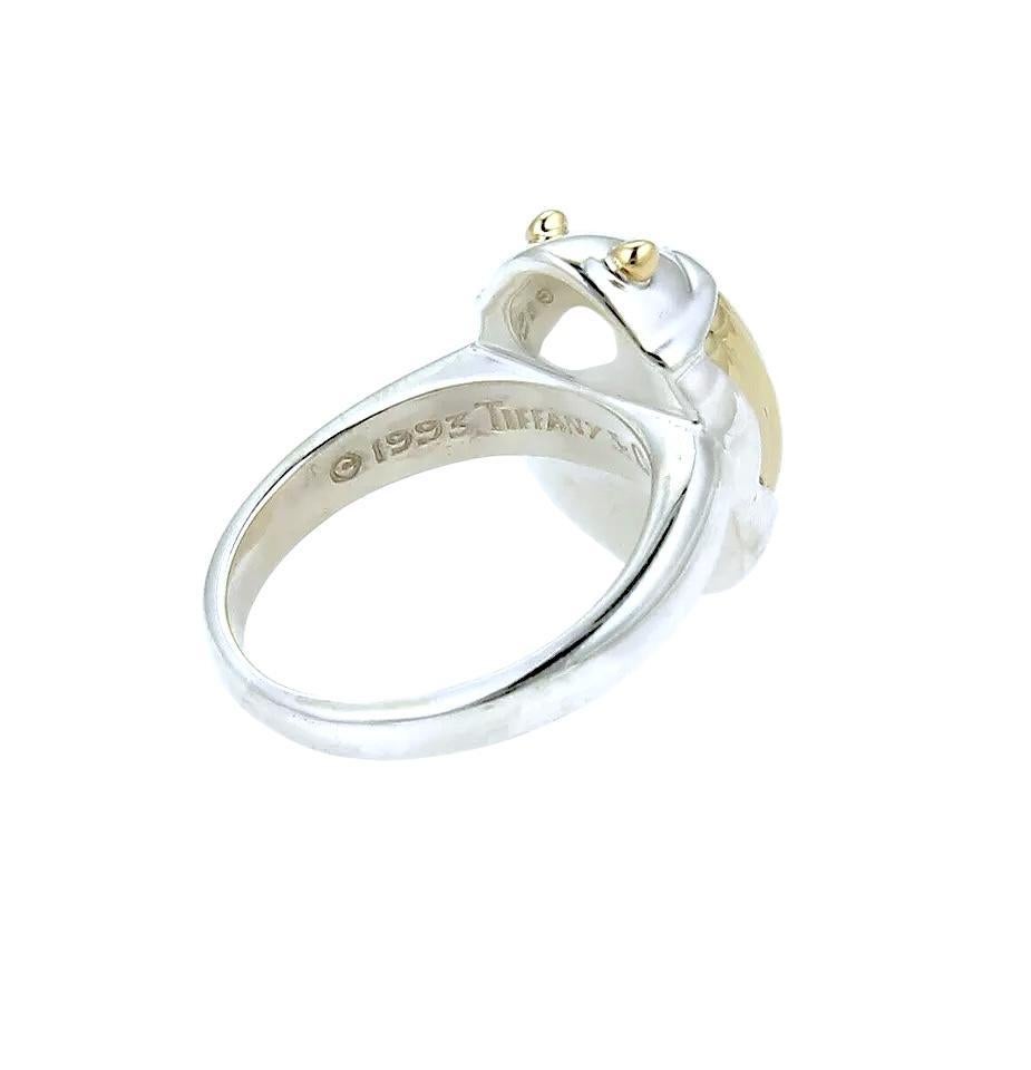 da uomo o donna Anello Scarabeo in oro giallo e argento 18k di Tiffany & Co. in vendita