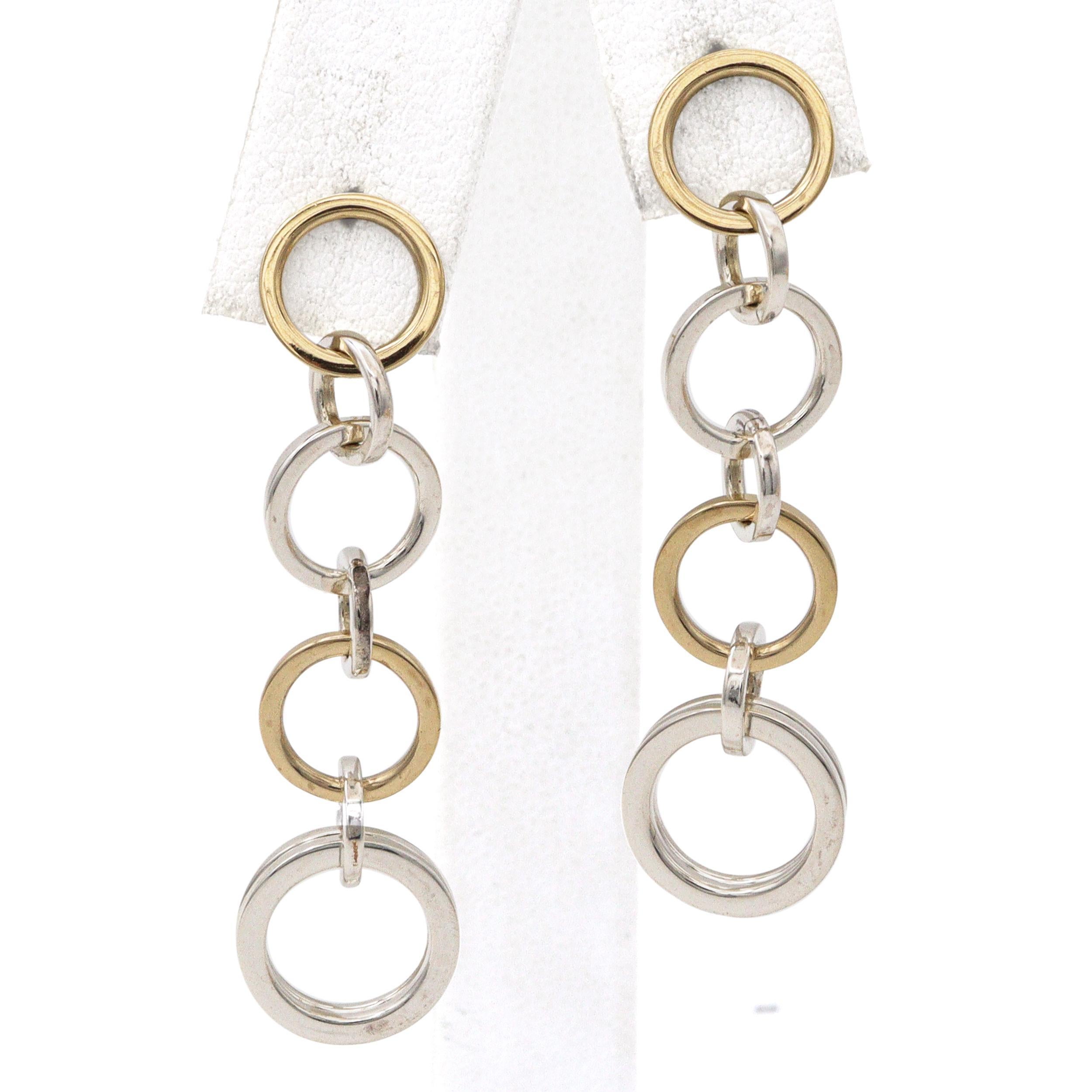 da uomo o donna A. Link & Co. in oro giallo 18k e argento Sterling Set di gioielli a cerchio in vendita