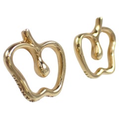 Tiffany & Co. 18K Yellow Gold Apple Earings