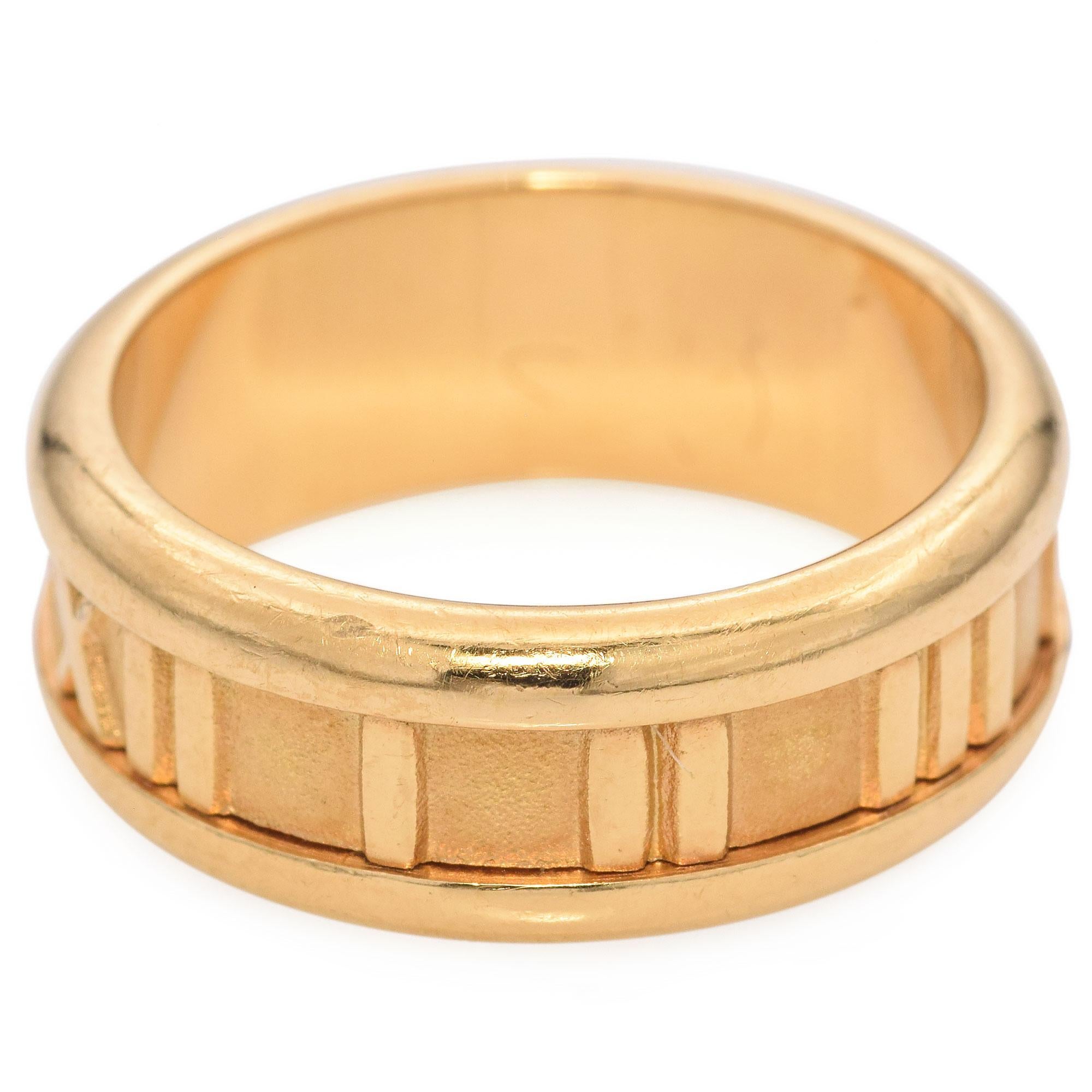 Tiffany & Co. 18K Gelbgold Atlas Band Ring Damen