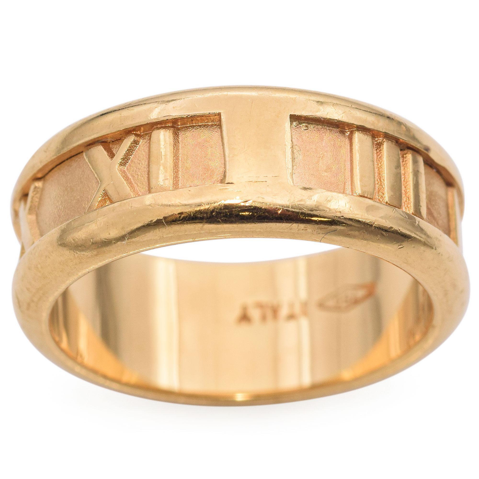 Tiffany & Co. 18K Gelbgold Atlas Band Ring 2