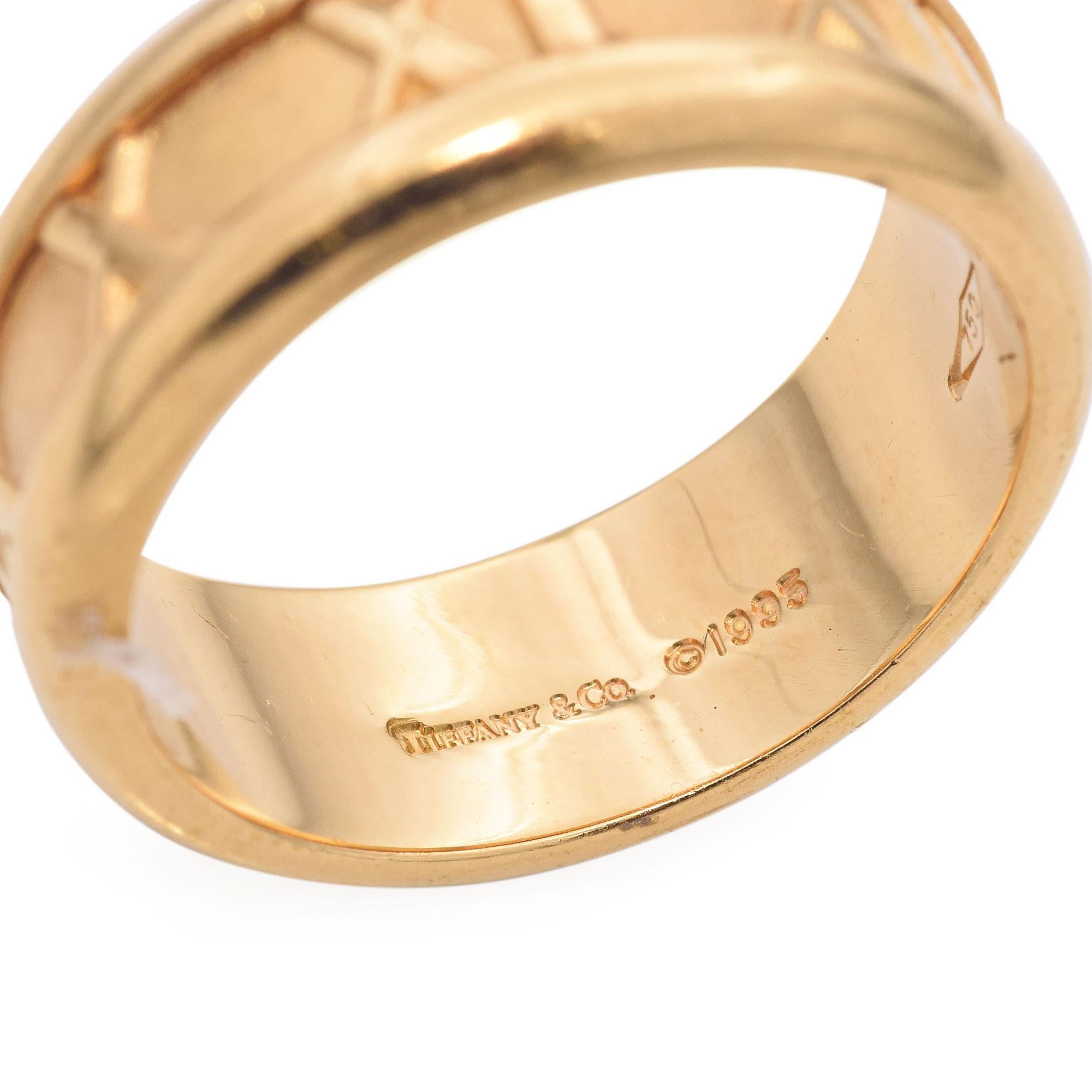Tiffany & Co. 18K Gelbgold Atlas Band Ring 3