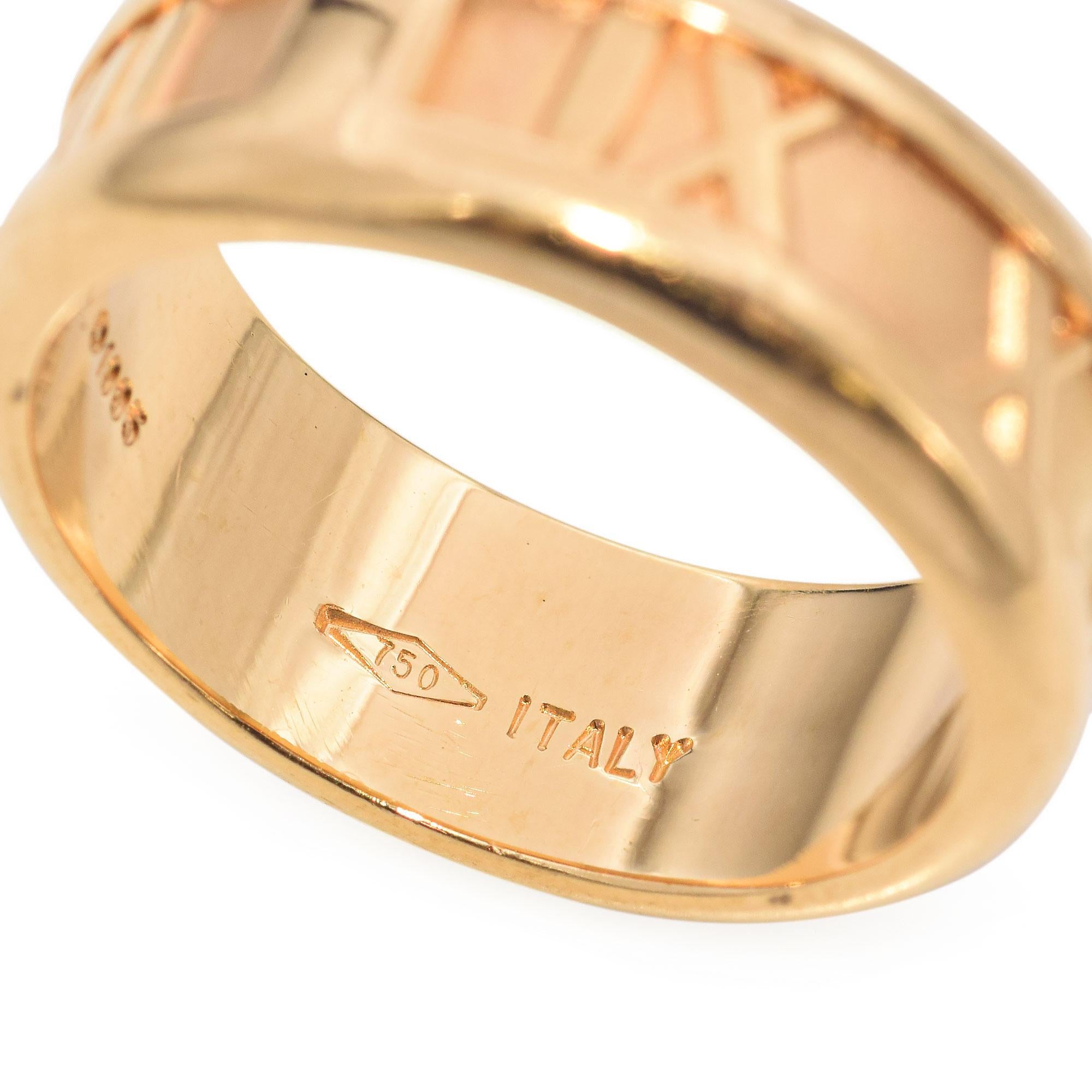 Tiffany & Co. 18K Gelbgold Atlas Band Ring 4