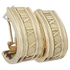 Tiffany & Co. 18K Yellow Gold Atlas Clip-On Earrings, circa 1995