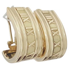 Tiffany & Co. 18K Yellow Gold Atlas Clip-On Earrings, circa 1995