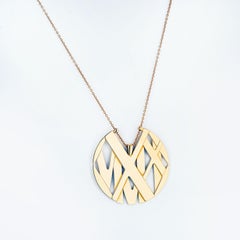 Tiffany & Co. 18k Yellow Gold Atlas Large Model Necklace