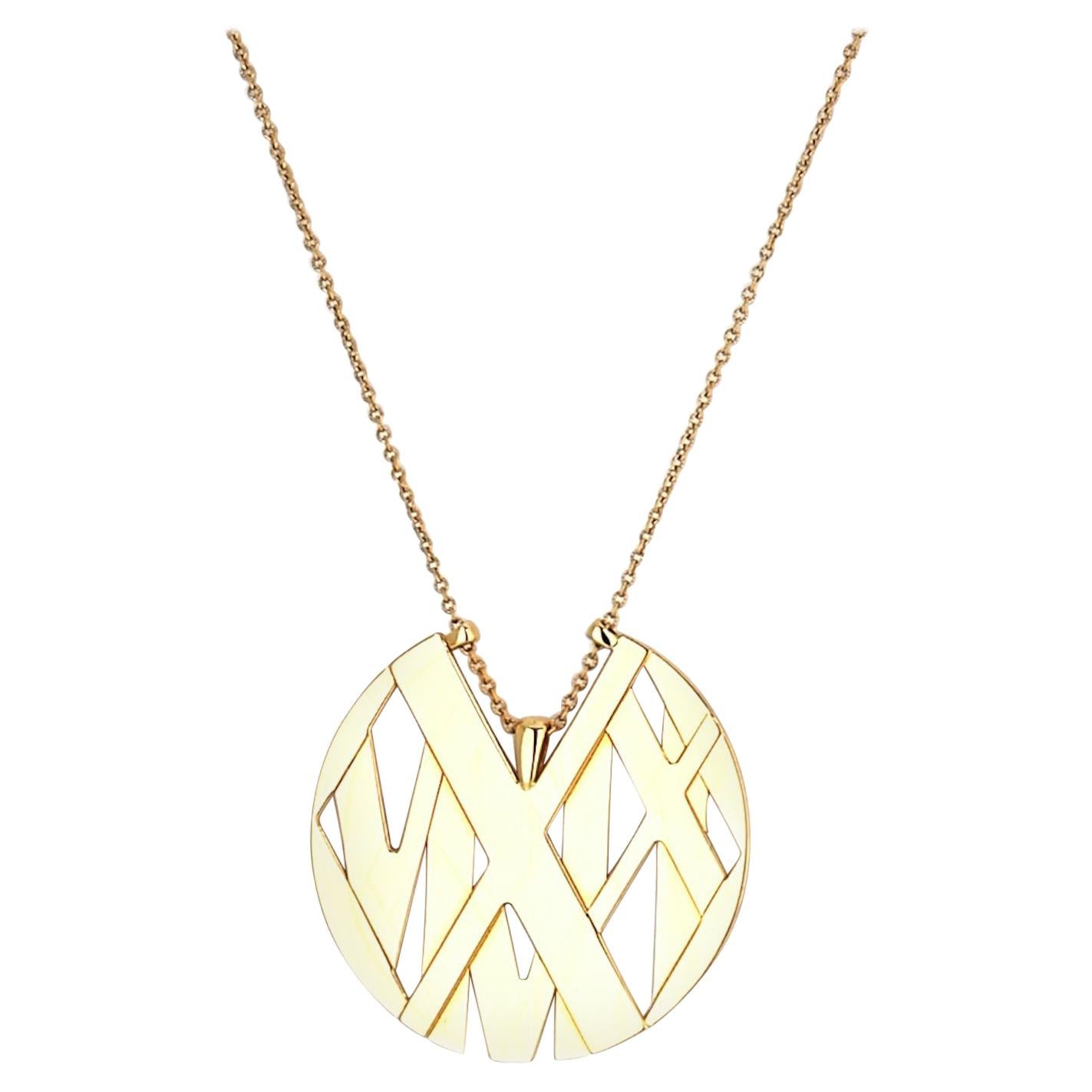 Tiffany & Co. 18k Yellow Gold Atlas Large Model Necklace